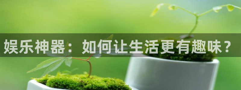 杏鑫娱乐：娱乐神器：如何让生活更有趣味？